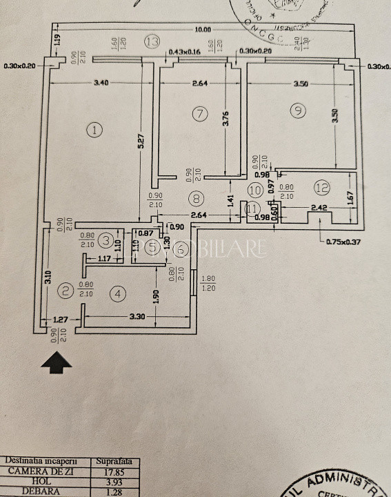 P-ta Gorjului / Apartament 3 camere de vanzare